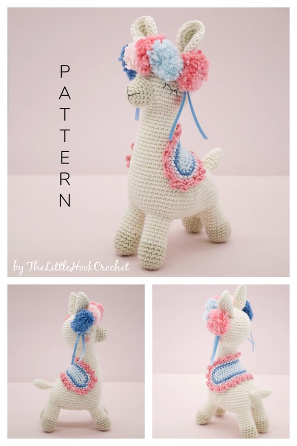Amigurumi Llama Soft Toy Crochet Pattern 