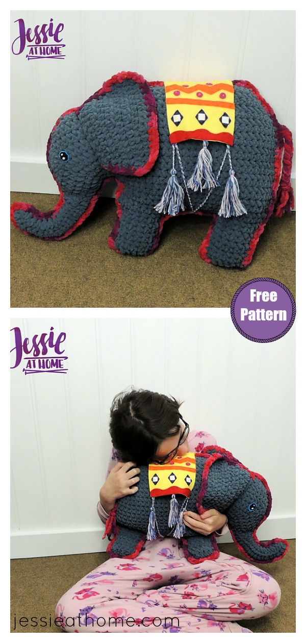Amir The Elephant Softie Free Crochet Pattern