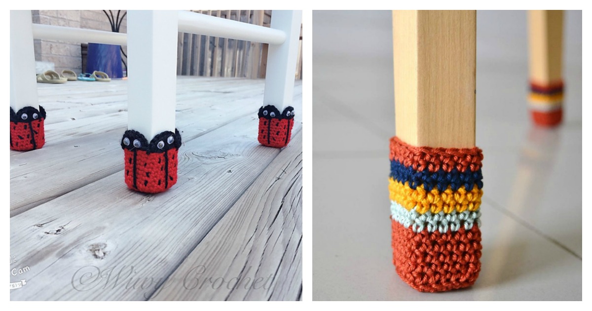 Chair Socks Free Crochet Pattern