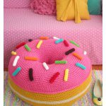 Donut Cushion Free Crochet Pattern