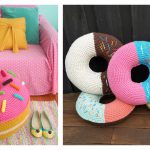 Donut Cushion Free Crochet Pattern