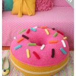 Donut Floor Cushion Free Crochet Pattern