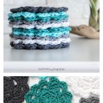 Easy Flower Coasters Free Crochet Pattern for Beginner