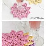 Flower Coaster Free Crochet Pattern