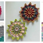 Flower Coaster Free Crochet Pattern