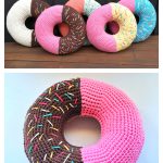 Giant Donut Cushion Free Crochet Pattern