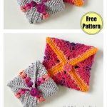 Granny Square Pouch Bag Free Crochet Pattern