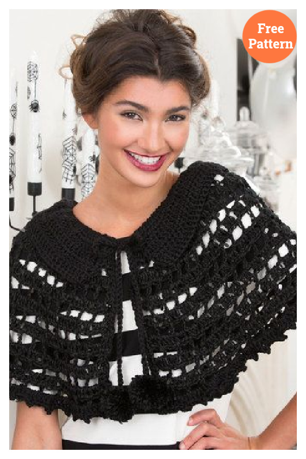 Lace Mystical Cape Free Crochet Pattern