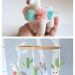 Llama Amigurumi Baby Mobile Crochet Pattern