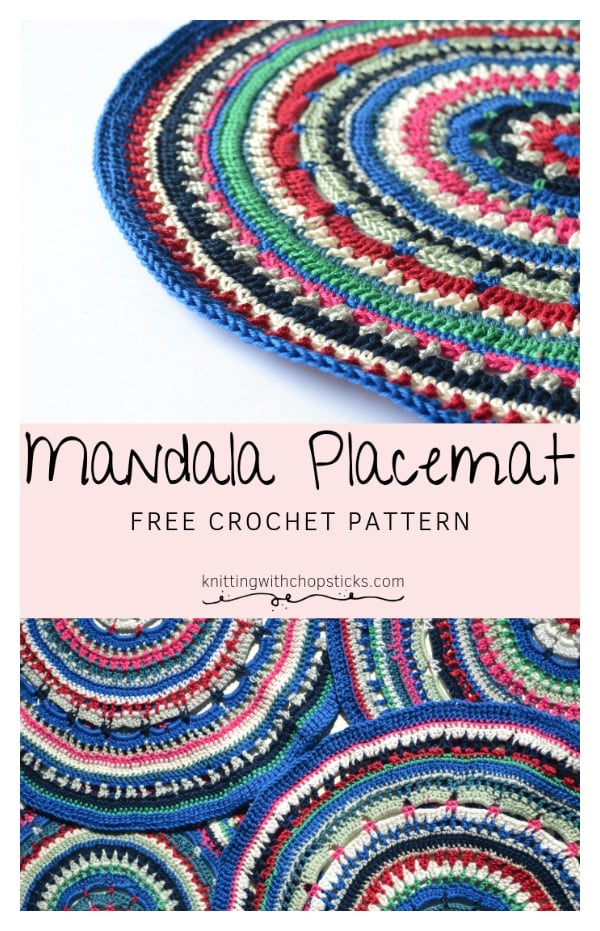 Mandala Placemat Free Crochet Pattern 