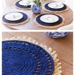 Sisal and Cotton Placemats Free Crochet Pattern