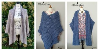 V Shaped Shawl Free Crochet Pattern