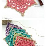 Wispweave Hexagon Flower Coaster Free Crochet Pattern