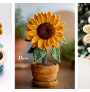 10+ Amigurumi Sunflower Crochet Patterns
