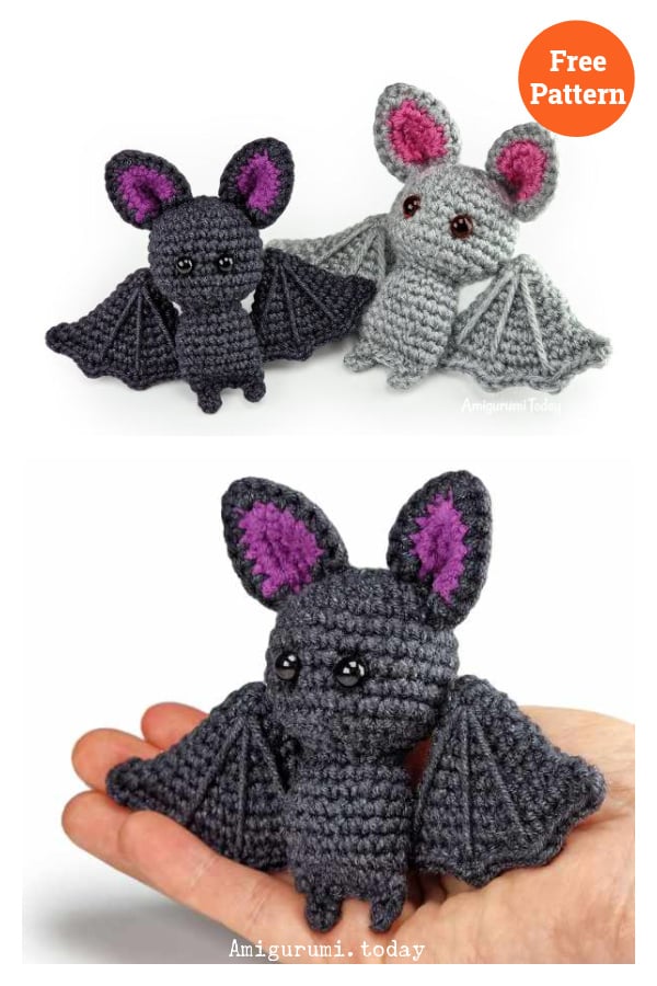 Adorable Amigurumi Bat Free Crochet Pattern 