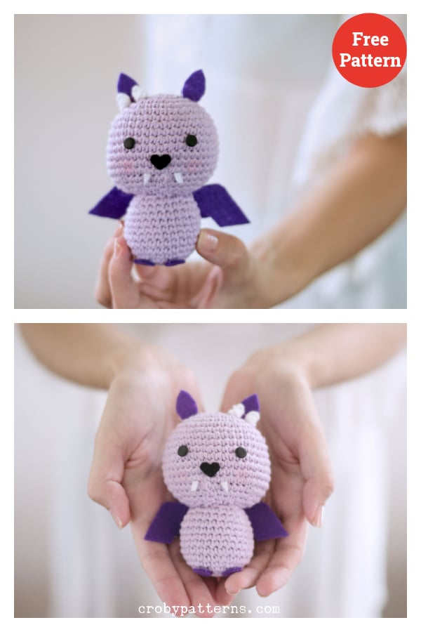 Amigurumi Bat Batsy Free Crochet Pattern