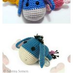 Amigurumi Eeyore Keychain Free Crochet Pattern