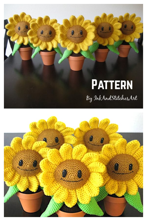 Amigurumi Happy Sunflower Crochet Pattern