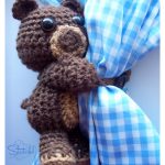 Amigurumi Hugging Bear Curtain Tie Back Free Crochet Pattern