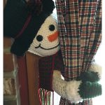 Amigurumi Snowman Curtain Tie Back Free Crochet Pattern