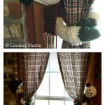 Amigurumi Snowman Curtain Tie Back Free Crochet Pattern