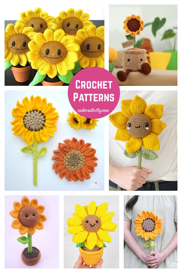 Amigurumi Sunflower Free Crochet Pattern and Paid 
