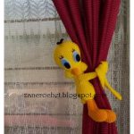 Amigurumi Tweety Bird Curtain Tie Back Free Crochet Pattern