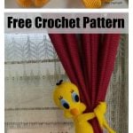 Amigurumi Tweety Bird Curtain Tie Back Free Crochet Pattern