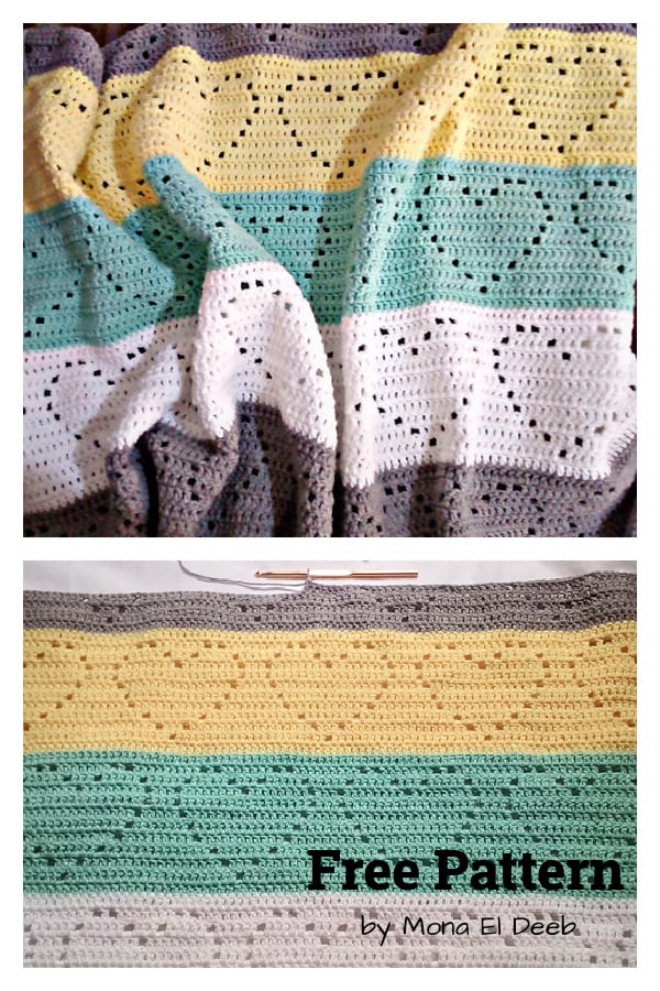Baby Heart Beats Blanket Free Crochet Pattern 