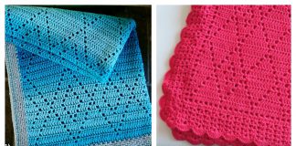 Diamond Blanket Free Crochet Pattern