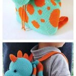 Dino Kids Backpack Crochet Pattern