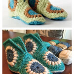 Granny Slippers Free Crochet Pattern