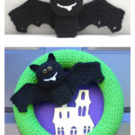 Halloween Amigurumi Bat Wreath Free Crochet Pattern