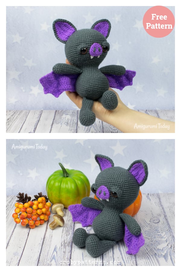 Halloween Bat Amigurumi Free Crochet Pattern 