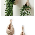 Hanging Planter Pods Free Crochet Pattern