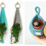 Teardrop Basket Plant Hanger Crochet Pattern