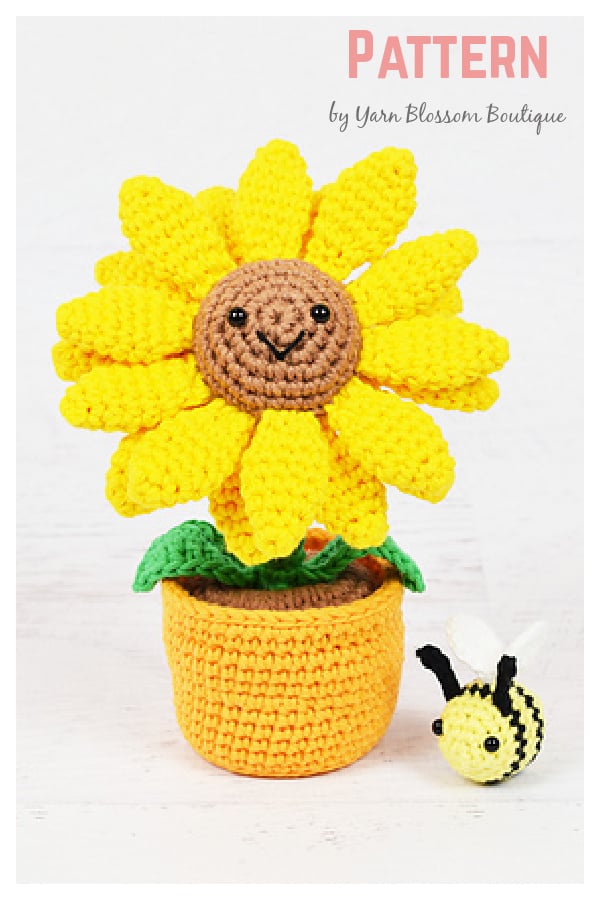 Potted Sunflower Crochet Pattern