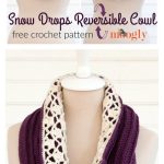 Snow Drops Reversible Cowl Free Crochet Pattern