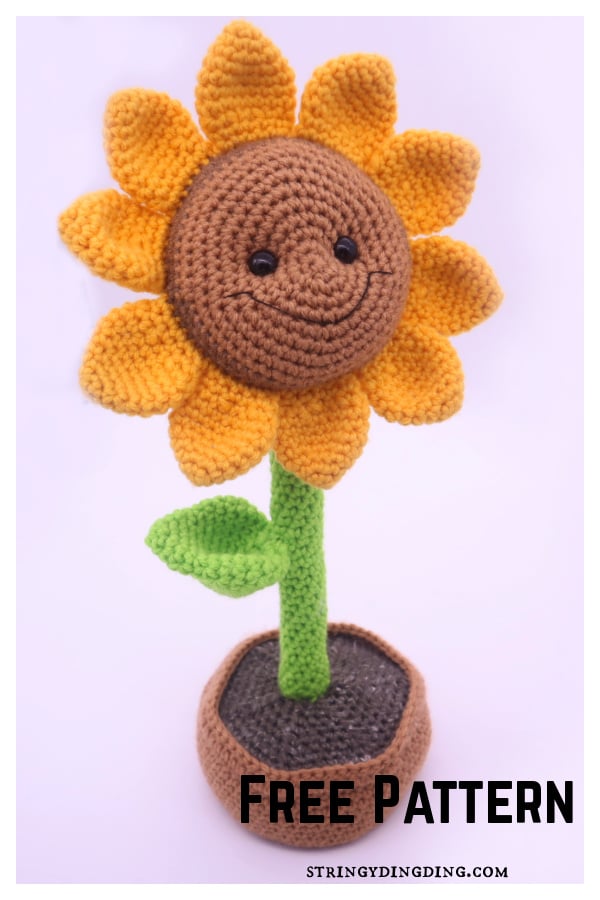 Sunflower Amigurumi Free Crochet Pattern 