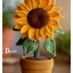 Sunflower Pot Crochet Pattern