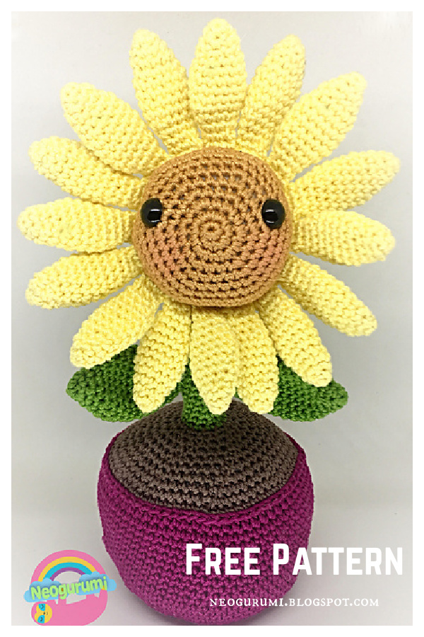 Sunny Sunflower Free Crochet Pattern