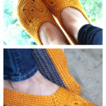 Sweet Granny Square Slippers Crochet Pattern