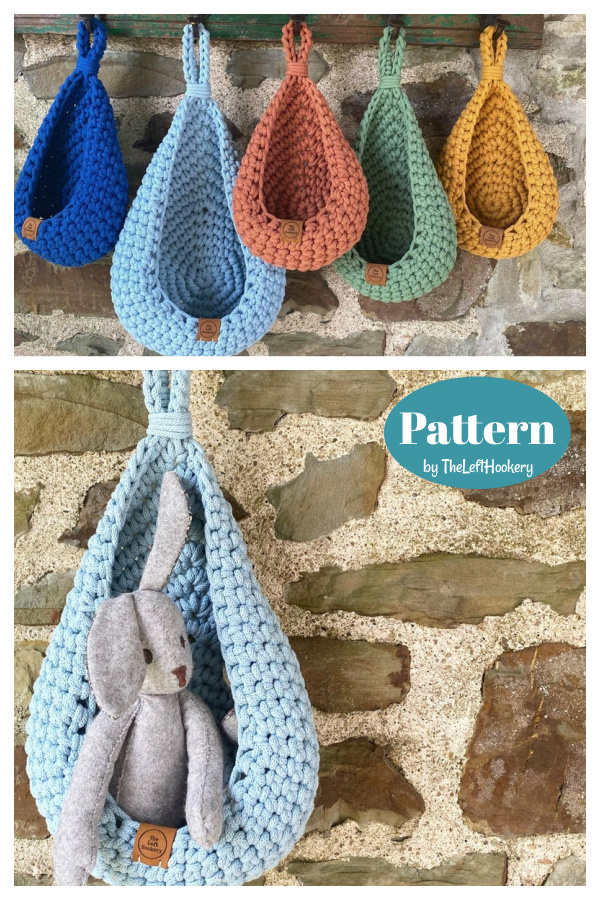 Teardrop Hanging Basket Crochet Pattern