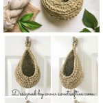 Teardrop Hanging Baskets Free Crochet Pattern