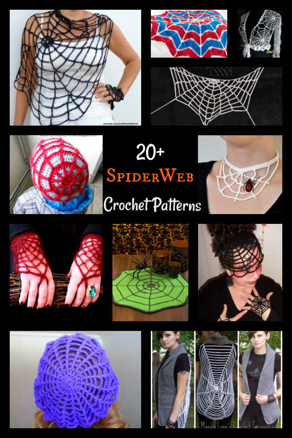 20+ Crochet SpiderWeb Patterns 