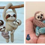 Amigurumi Sloth Crochet Pattern Free and Paid