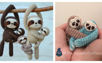 Amigurumi Sloth Crochet Pattern Free and Paid