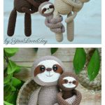 Amigurumi Sloth Stuffed Animal Crochet Pattern