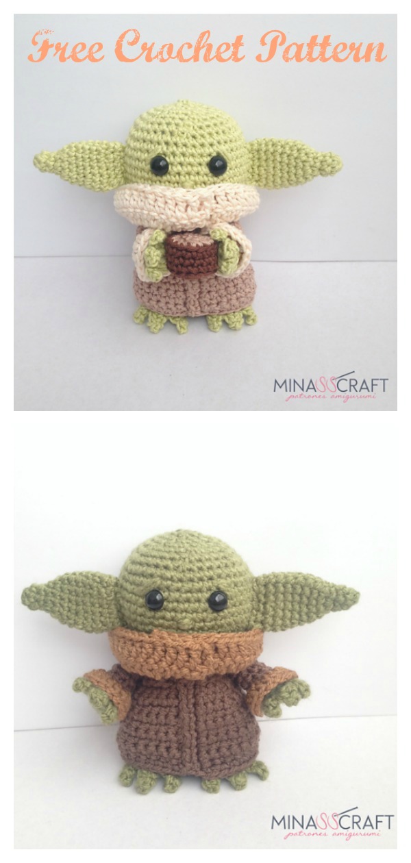 Baby Yoda Amigurumi Free Crochet Pattern 