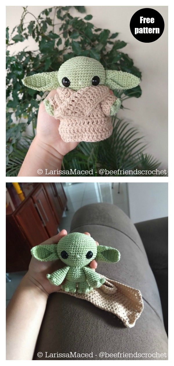Baby Yoda Amigurumi Free Crochet Pattern